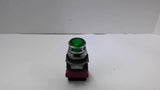 Idec ALFD-2211DNUG Green Illuminated Pushbutton With HWU01 & HWU10 Contact Block
