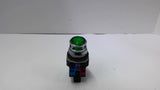 Idec ALFD-2211DNUG Green Illuminated Pushbutton With HWU01 & HWU10 Contact Block