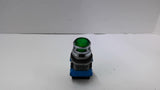 Idec ALFD-2211DNUG Green Illuminated Pushbutton With HWU01 & HWU10 Contact Block