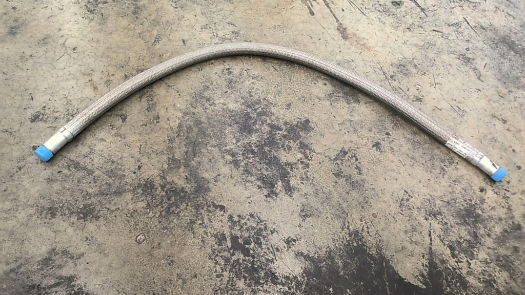 Lewis-Goetz M-20-H02-0072-B2- 1-1/4" X 72" Stainless Steel Braded Hose E/E