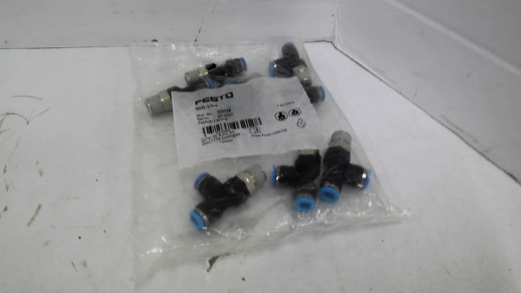 FESTO QSTL-1/4-6 Push In T-Fitting 10PCS