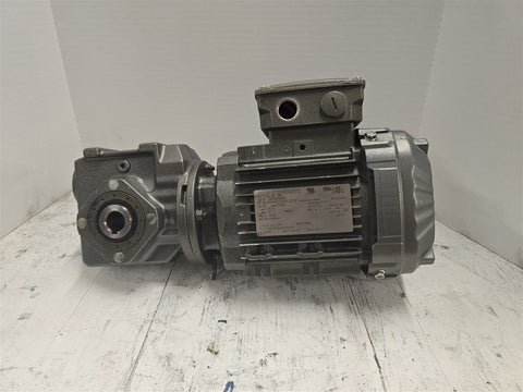 Sew EuroDrive SA37DRN80MK4 .75HP AC Motor 1800RPM 4P 3PH Gear 230/460V TEFC 60HZ