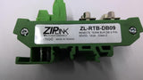Automation Direct ZL-RTB-DB09 ZIP-LINK Remote Terminal Block 9 Pin 30 VDC 1 Amp