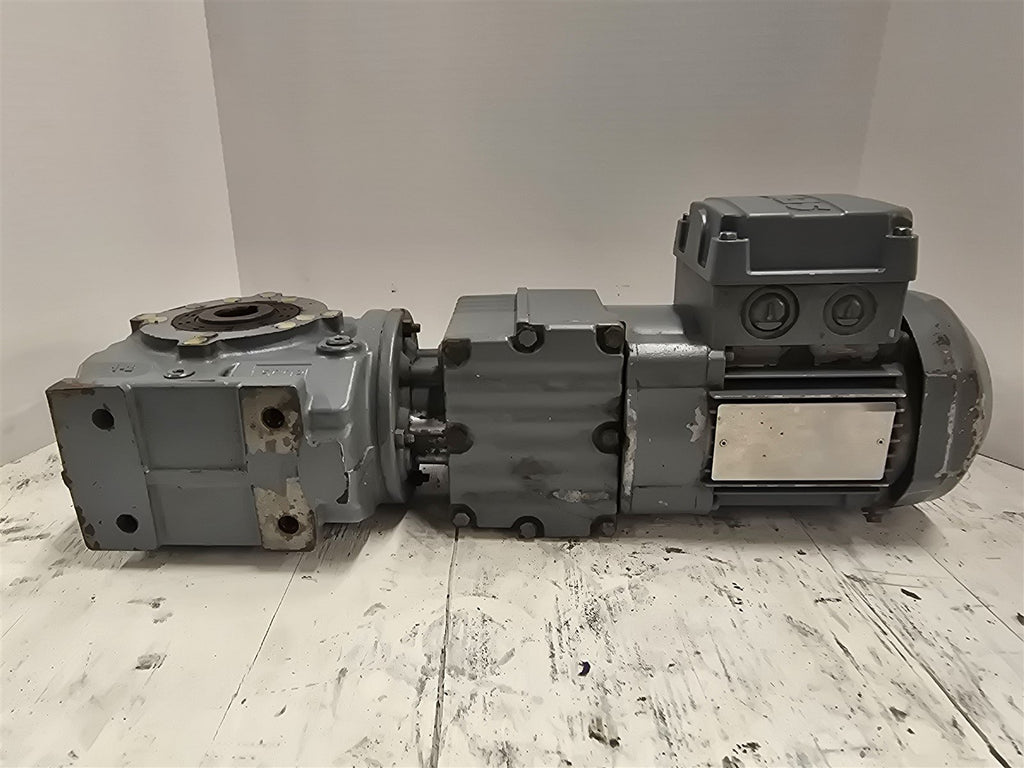 Sew Eurodrive SA47R17DR63S4/IS .12kW AC Motor 1800RPM 4P 3PH GEAR 230/460V TEFC