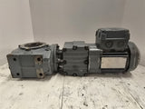 Sew Eurodrive SA47R17DR63S4/IS .12kW AC Motor 1800RPM 4P 3PH GEAR 230/460V TEFC