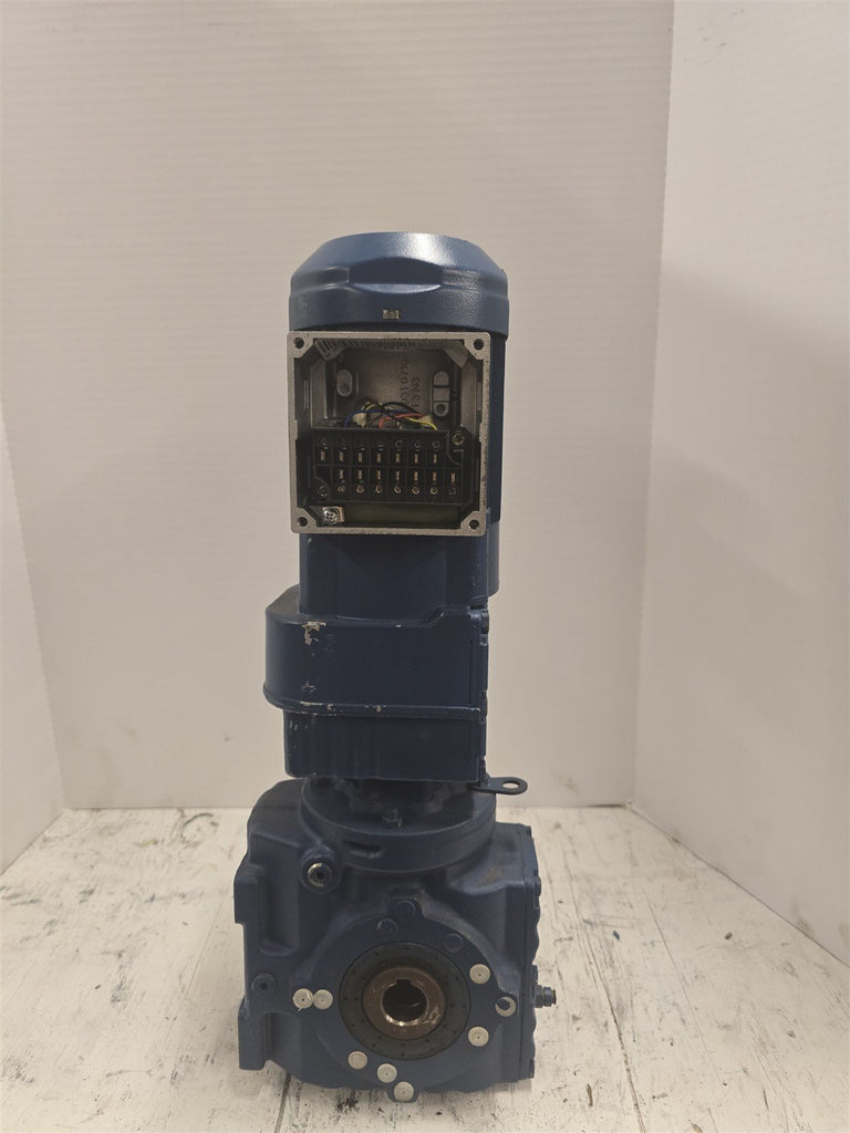 Sew Eurodrive SA47R17DR63S4/IS .12kW Gear Motor 3PH 147/254V 388:1 Ratio