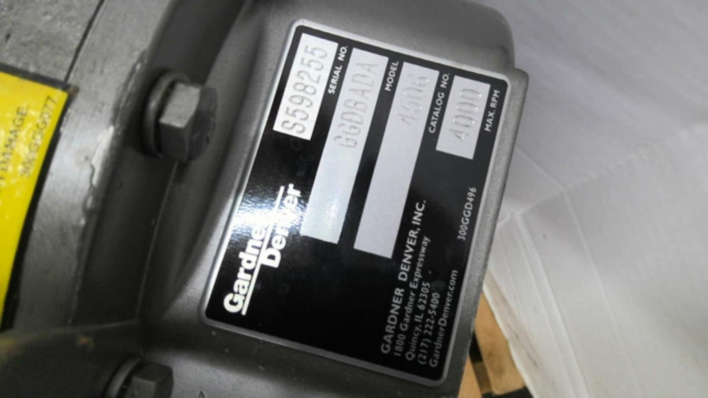Gardner Denver GGDBADA 4506 4000 RPM Vacuum Pump