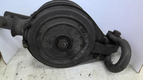 Western Block CO 10IN Double wheel Rope Pulley 310