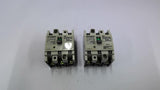Mitsubishi NF50-FAU No Fuse Breaker 50 Amp 3 Pole 250 VAC 50/60 Hz Lot Of 2