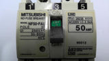 Mitsubishi NF50-FAU No Fuse Breaker 50 Amp 3 Pole 250 VAC 50/60 Hz Lot Of 2