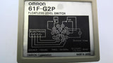 Omron 61F-G2P Floatless Level Switch 100 VAC 50/60 Hz W/ 17Y0YT Base 250 V 7.5 A