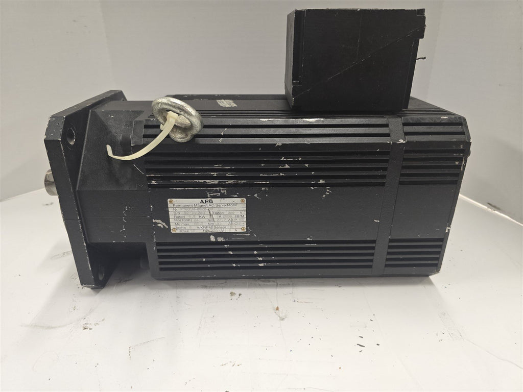 AEG FT631M-0520-00 4.8kW Servo Brake Motor 3600RPM 2P 3PH 300V