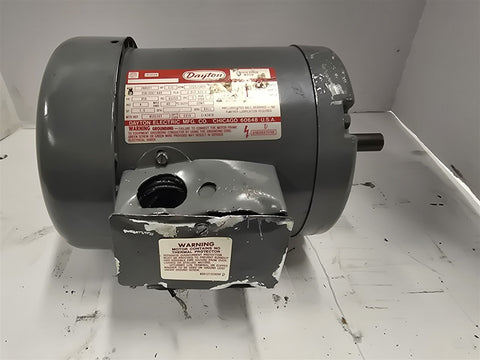 Dayton 2N865T 1/2HP AC Motor 1800RPM 4P 3PH 208-220/440V TEFC 60Hz