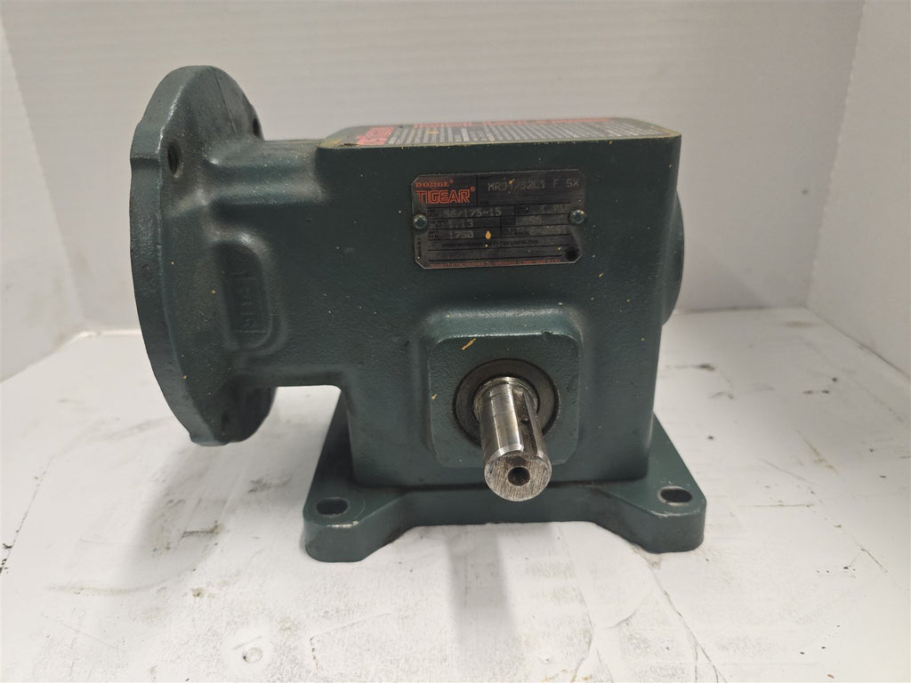 Dodge Tigear MRS4752L1FSX Right Angle Gear Reducer 56/175-15 1.13HP 15:1 Ratio