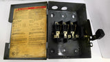 Square D DU321 Safety Switch 30 Amps 240 volts Type 1