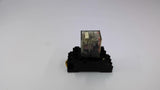 Omron MY4N 110/120 VAC Relay On 2472W1 Base 5 Amp 250 VAC Lot Of 2