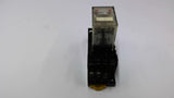 Omron MY4N 110/120 VAC Relay On 2472W1 Base 5 Amp 250 VAC Lot Of 2