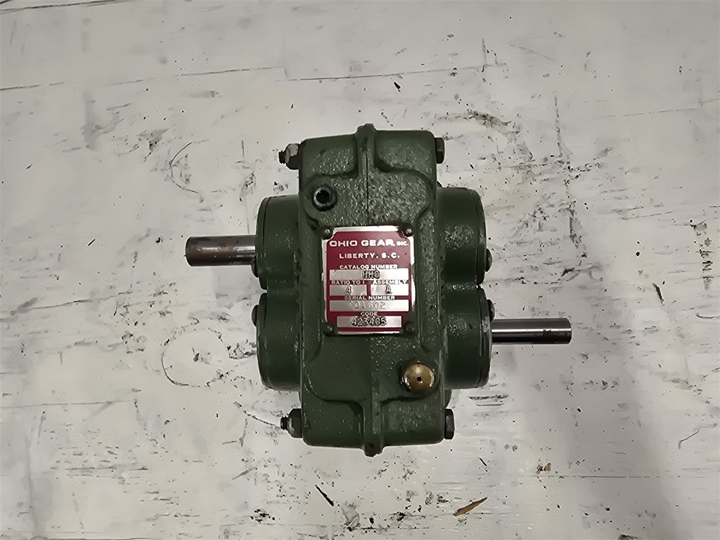 Ohio HH0 4:1 Ratio 423405 Gear Reducer 5/8"x1/2" Shaft