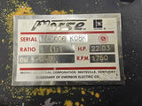 Morse MX0006 K08K 22.03HP 1750RPM 1:1 Ratio Gear Reducer
