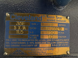 Cleveland 35E 5:1 Ratio 39 Series 11.5HP 1750RPM Gear Reducer