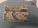 Slo Syn X1500 AC Motor 72RPM 1PH 120V 1500 Torque oz-In 60Hz P351060