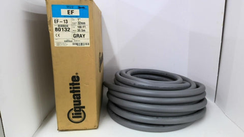 Liquatite EF-13 Liquid-Tight Flexible Metal Gray 1" Conduit 100 Feet