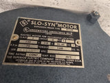 Slo Syn X1500 AC Motor 72RPM 1PH 120V 1500 Torque oz-In R919631