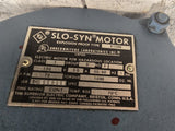 Slo Syn X1500 AC Motor 72RPM 1PH 120V 1500 Torque oz-In R-556358