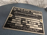 Slo Syn X1500 AC Motor 72RPM 1PH 120V 1500 Torque oz-In FU-422197