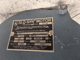 Slo Syn X1500 AC Motor 72RPM 1PH 120V 1500 Torque oz-In FU-374163