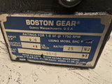 Boston Gear F-21-25-B5-G .030HP Gear Reducer 25:1 Ratio 448 IN LB Torque