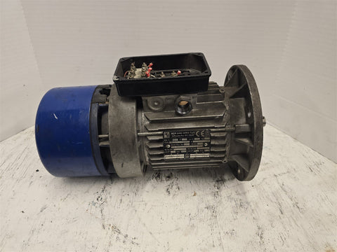 MGM BA80B4 .9kW AC Motor 1800RPM 4P 3PH 71 277/480V 60Hz .13V Brake