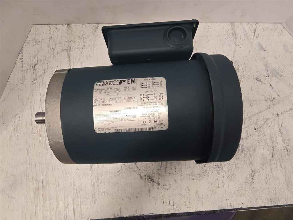Reliance P14G9258H 2HP AC Motor 1800RPM 4P 3PH FC145TC 208-230/460V TEFC 60Hz