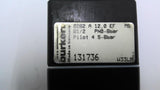 Burkert 0262A12.0EF 131736 2 Way Pneumatic Valve Port Opening 3/4" 4.5-6 Bar