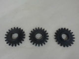LOT OF 3 SPUR GEARS --- 20 TEETH, 20MM BORE