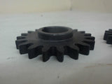 LOT OF 3 SPUR GEARS --- 20 TEETH, 20MM BORE