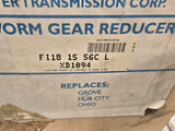 Morse FI18-15-56C-L .99HP Gear Reducer 15:1 Ratio