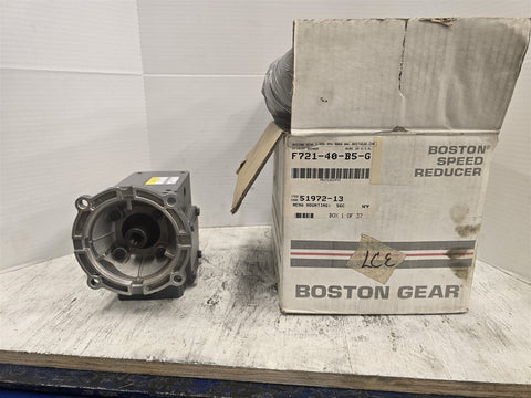 Boston F721-40-B5-G .680 HP Gear Reducer 40:1 Ratio 737 Torque
