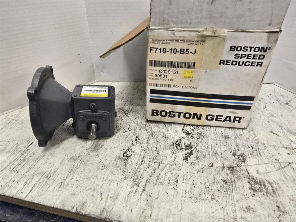 Boston Gear F710-10-B5-J .44kW Gear Reducer 10:1 Ratio 138 Torque