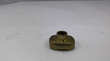 Brass T-Nut Overall Length-2 3/4" Overall Width-1 1/4" ID-1/2" Lot Of 3