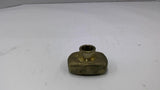 Brass T-Nut Overall Length-2 3/4" Overall Width-1 1/4" ID-1/2" Lot Of 3