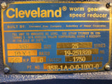Cleveland 35E 25 SER 7.61HP Gear Reducer 10:1 Ratio