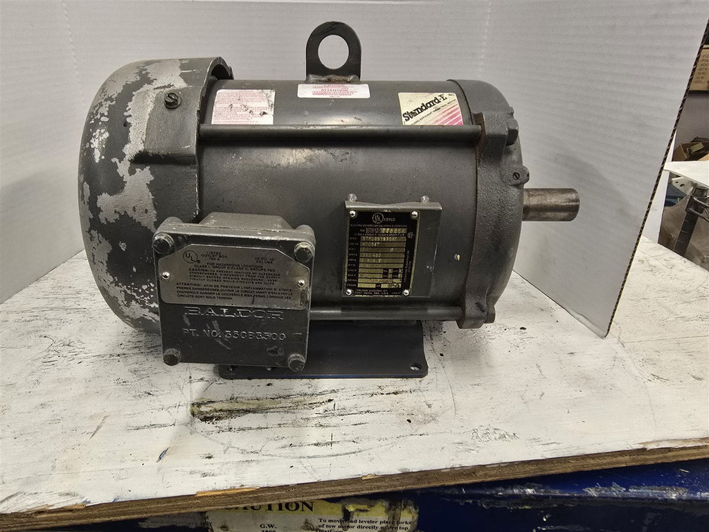 Baldor M7036T 3HP AC Motor 1200RPM 6P 3PH 213T 230/460V TEFC 60HZ