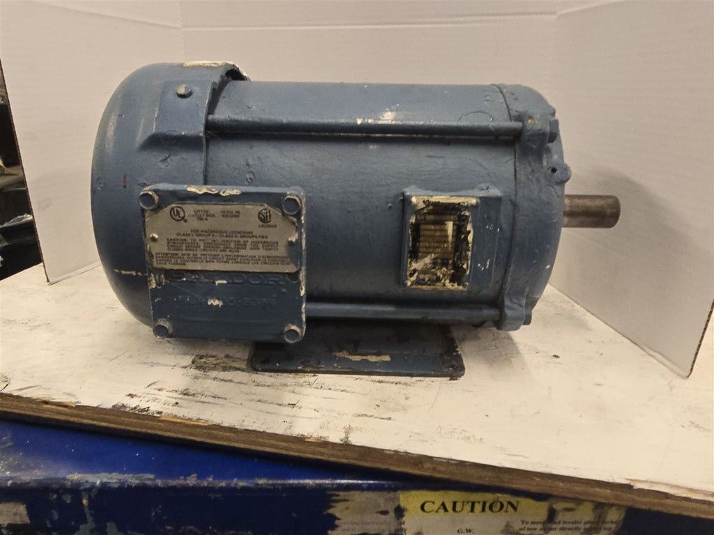 Baldor 37P80-128 5HP AC Motor 1200RPM 6P 3PH 213T 230/460V TEFC 60HZ