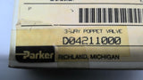 Parker D04211000 3-Way Poppet Valve 150 PSI