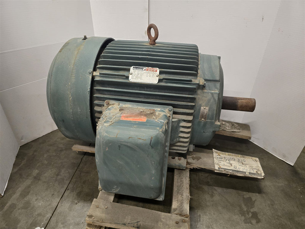 Reliance P36G320K 75HP AC Motor 1800RPM 4P 3PH 365T 230/460V TEFC 60Hz