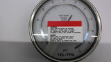 Tel-Tru 6042SS2LID6A Pressure Gauge 6 1/2" LM 0+60 PSI