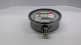 Tel-Tru 6042SS2LID6A Pressure Gauge 6 1/2" LM 0+60 PSI