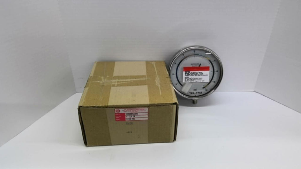 Tel-Tru 6042SS4L1D9A Test Gauge 6 1/4" LM 0+100 PSI