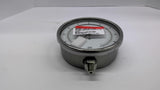 Tel-Tru 6042SS4L1D9A Test Gauge 6 1/4" LM 0+100 PSI
